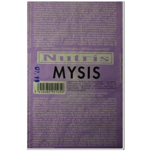 Nutris Frozen Mysis Blister Pack 100g