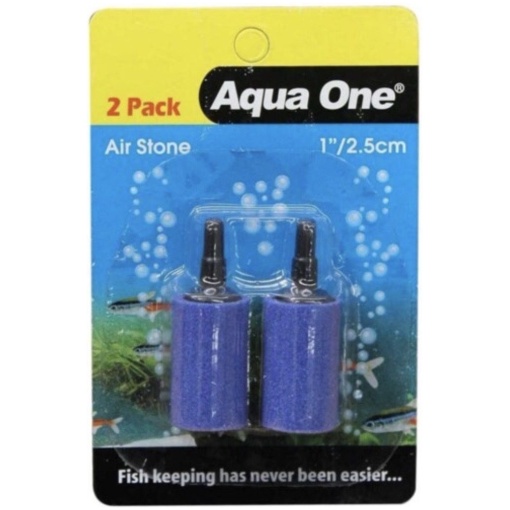 Aqua One Airstone 1 Inch 2.5Cm 2Pk