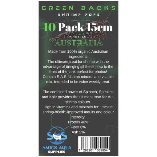 SAS Shrimp Green Backs - Pack of 10