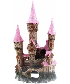 Aqua One Ornament Ruined Castle Pink – Large