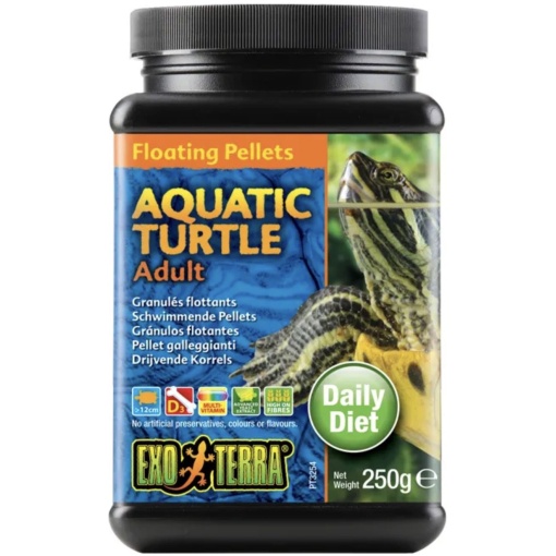 Exo Terra Aquatic Turtle Food Adult Floating Pellets - 250g